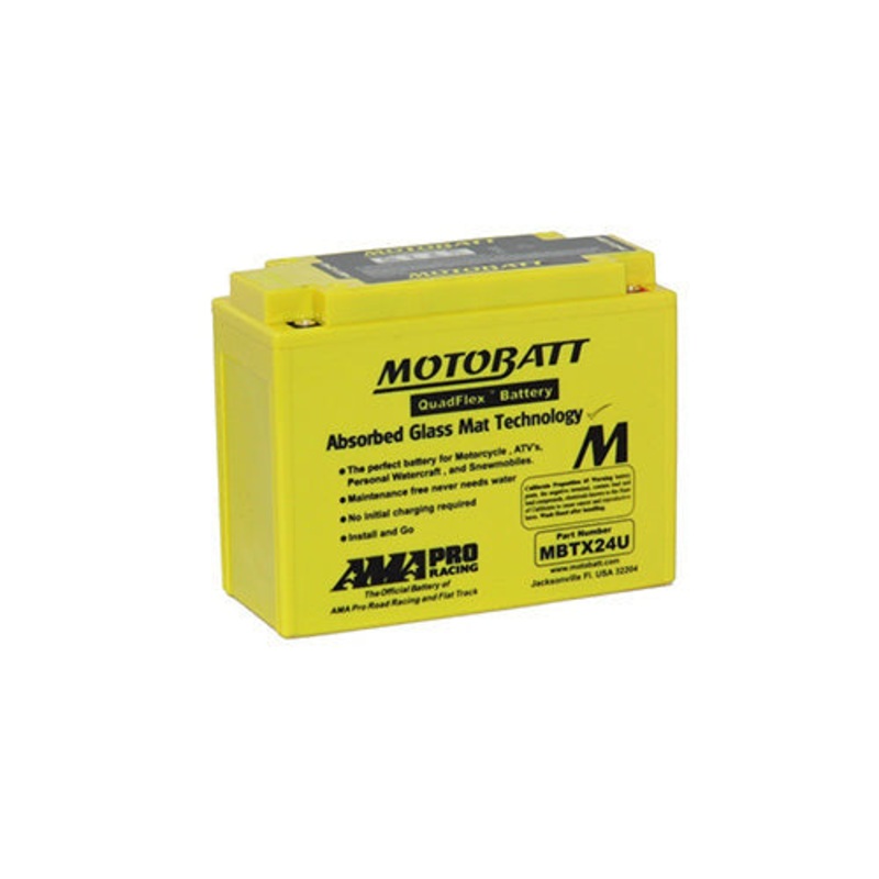 Motobatt Quadflex MBTX24U 12V 285CCA AGM Motorbike Battery