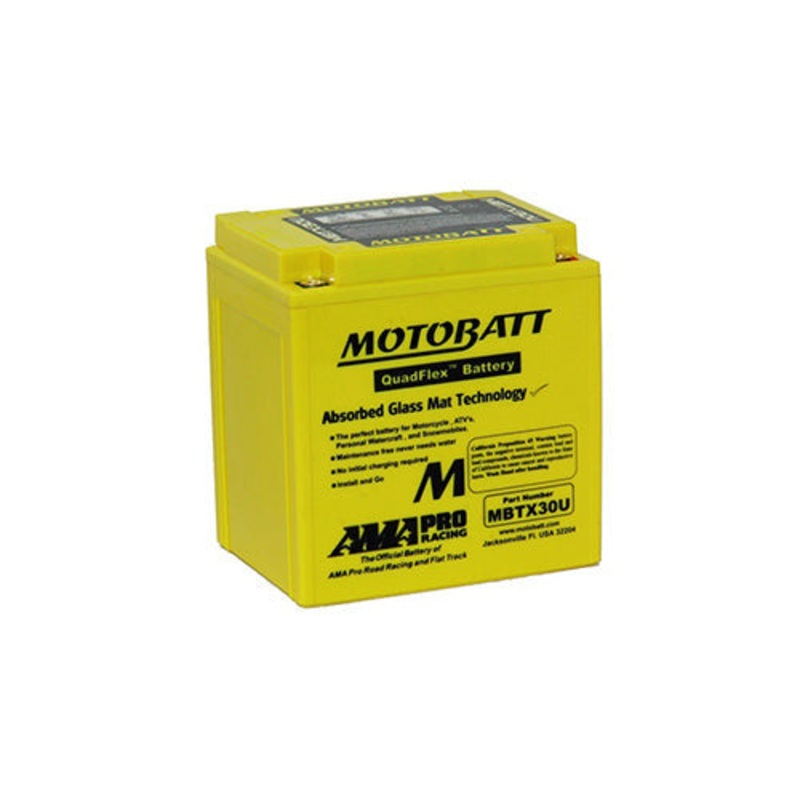 Motobatt Quadflex MBTX30U 12V 380CCA AGM Motorbike Battery