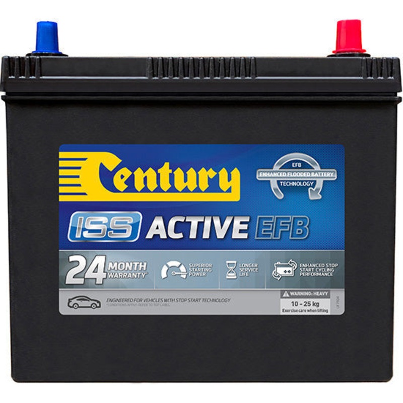 N55MF Century Start-Stop EFB Battery, 12V, 460 CCA, 24-Month Warranty