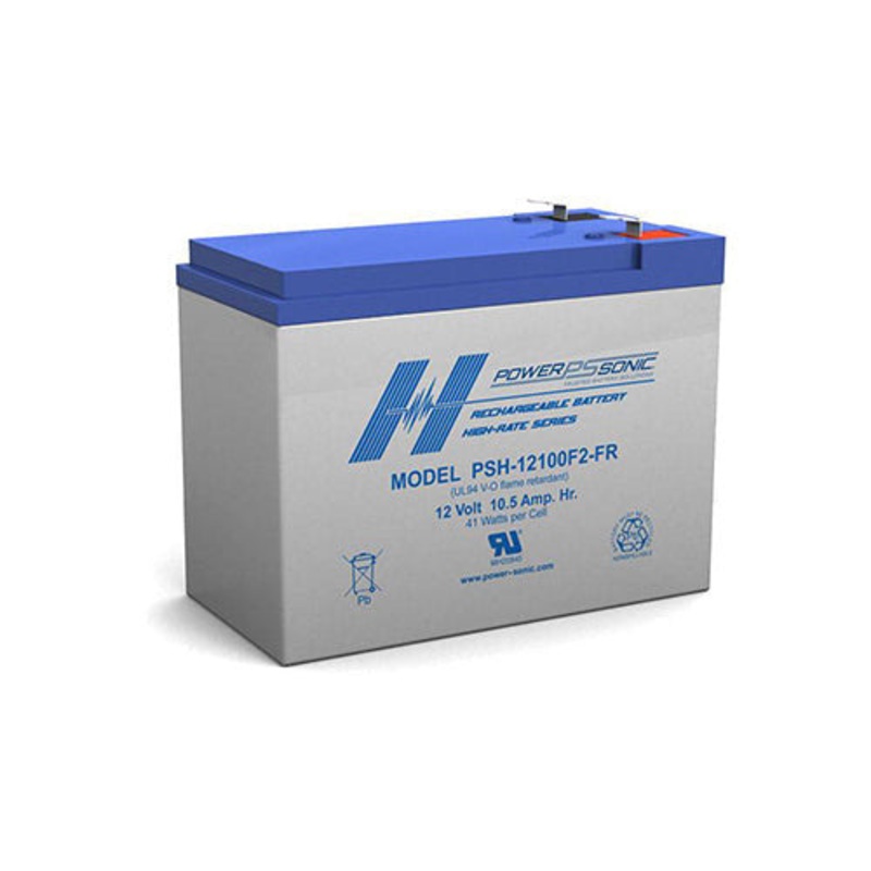 Power Sonic PSH-12100FR 12V 10.5Ah SLA Battery – High-Rate, Sealed