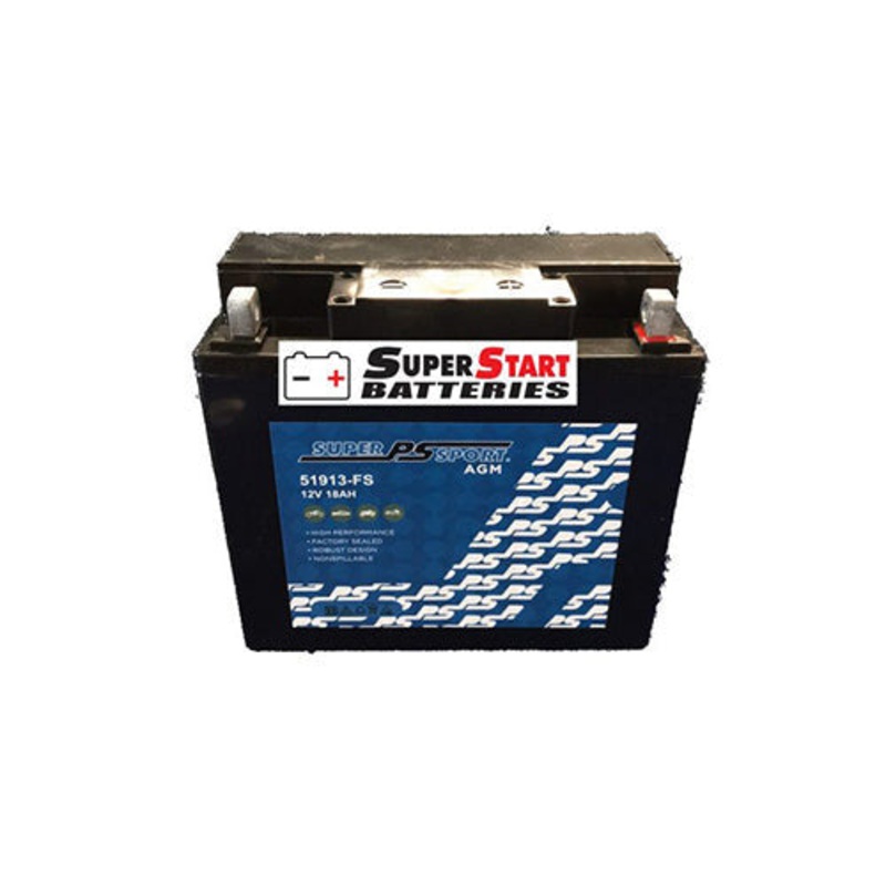 POWERSONIC 51913-FS AGM 12V 18Ah 250CCA Motorbike Battery (BMW)