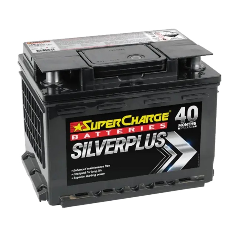 Supercharge DIN53ZL, DIN55L Battery – 590 CCA, 40-Month Warranty