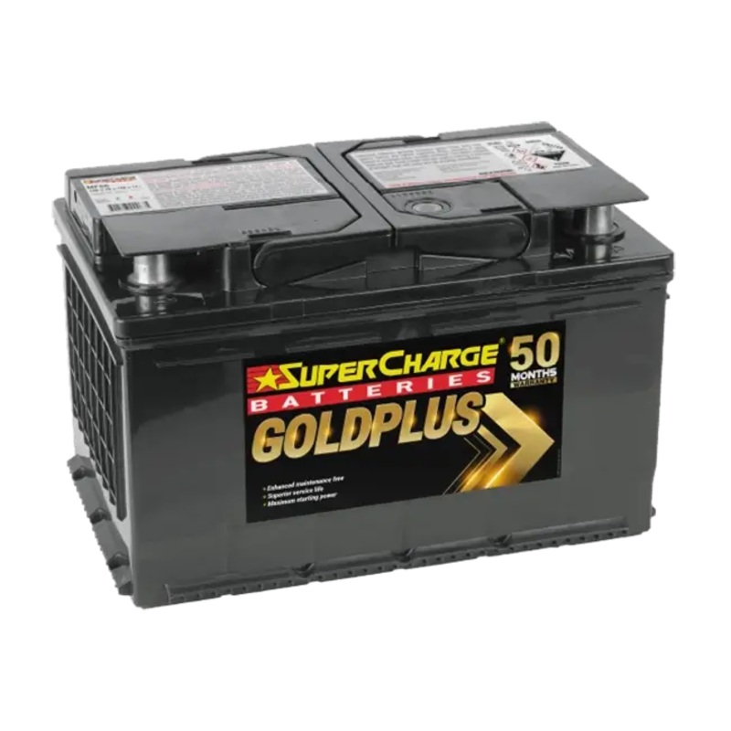 Supercharge DIN65L Battery – 760 CCA, Gold Series, 50-Month Warranty
