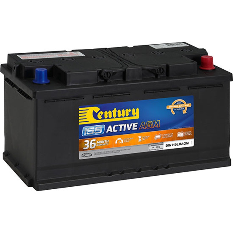Century DIN110LH AGM Start-Stop Car Battery – 12V 950CCA 105Ah