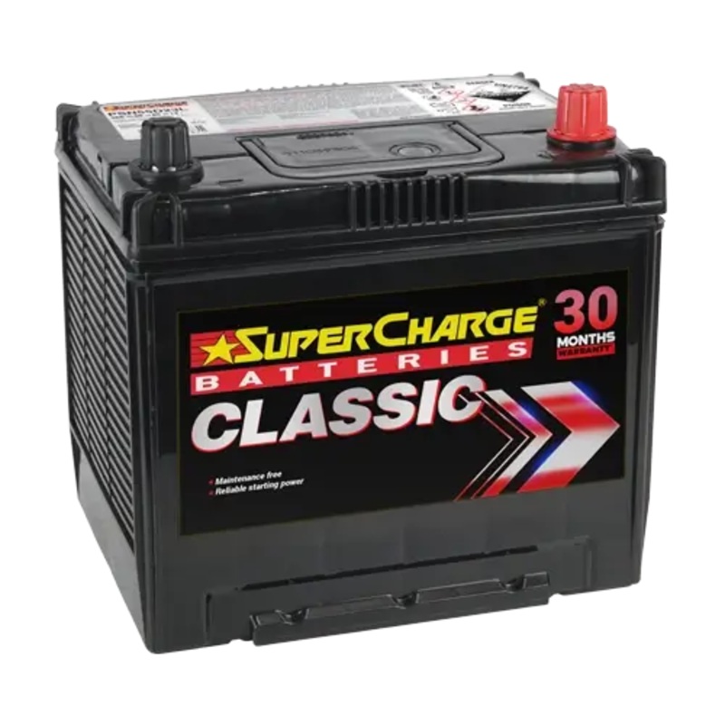 SuperCharge N55D23L Battery, 12V 560 CCA, 30-Month Warranty (Left Option)