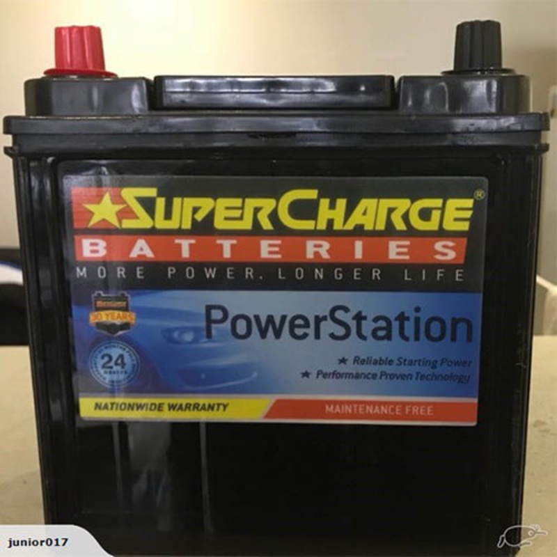 SuperCharge NS40ZR Battery, 12V 300 CCA, 24-Month Warranty (Right Option)