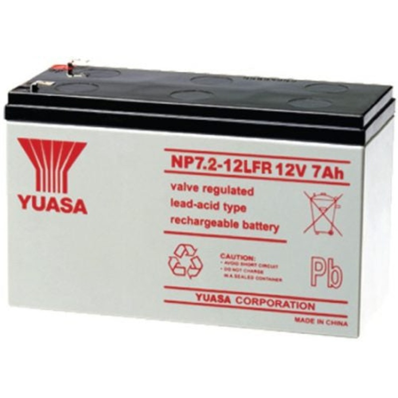 Yuasa NP7.2-12LFR NP Stationary Power 12V 7Ah AGM Deep-Cycle Battery Sealed