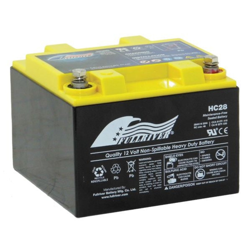 Fullriver 12V HC28 AGM Battery 410CCA – Odyssey PC925 Replacement