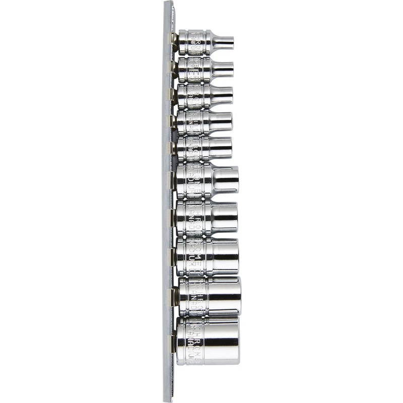 Mechpro Blue Socket Rail Set E-Torx 10 Piece  MPBSK121K