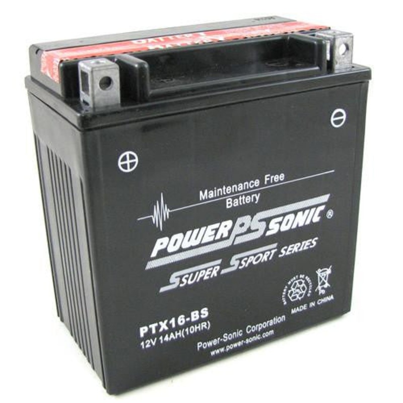 Power Sonic AGM Motorcycle Battery 12V 14Ah 220CCA (PTX16-BS)