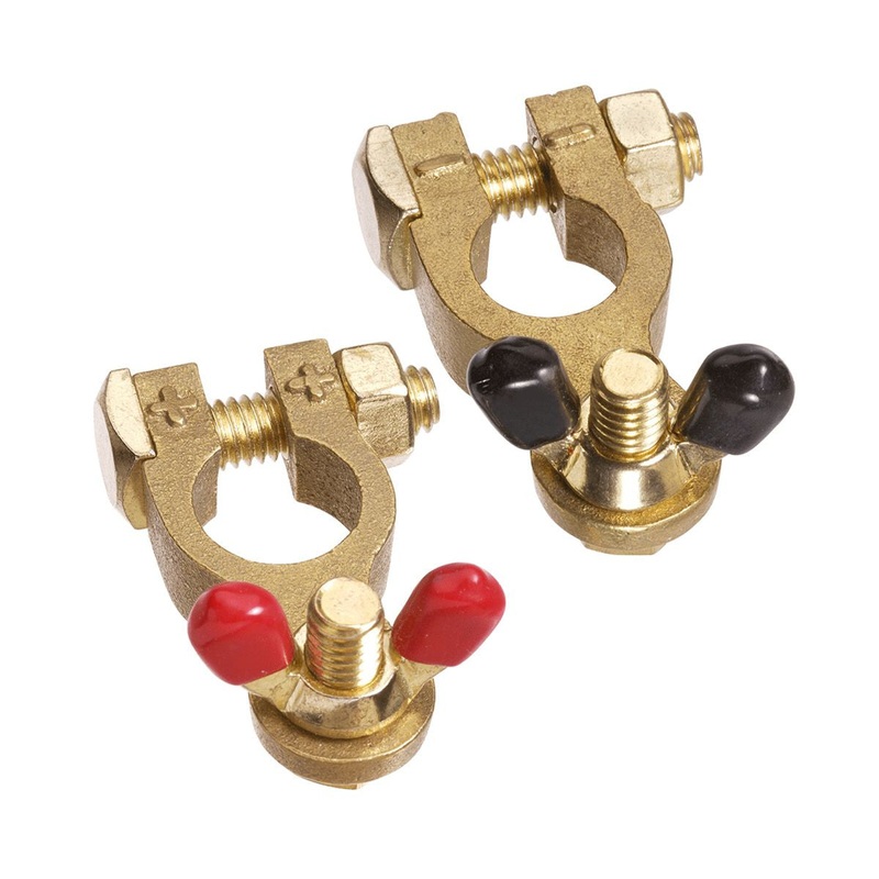 Projecta Brass Battery Terminal Wingnut Marine (Pair) BT14-2