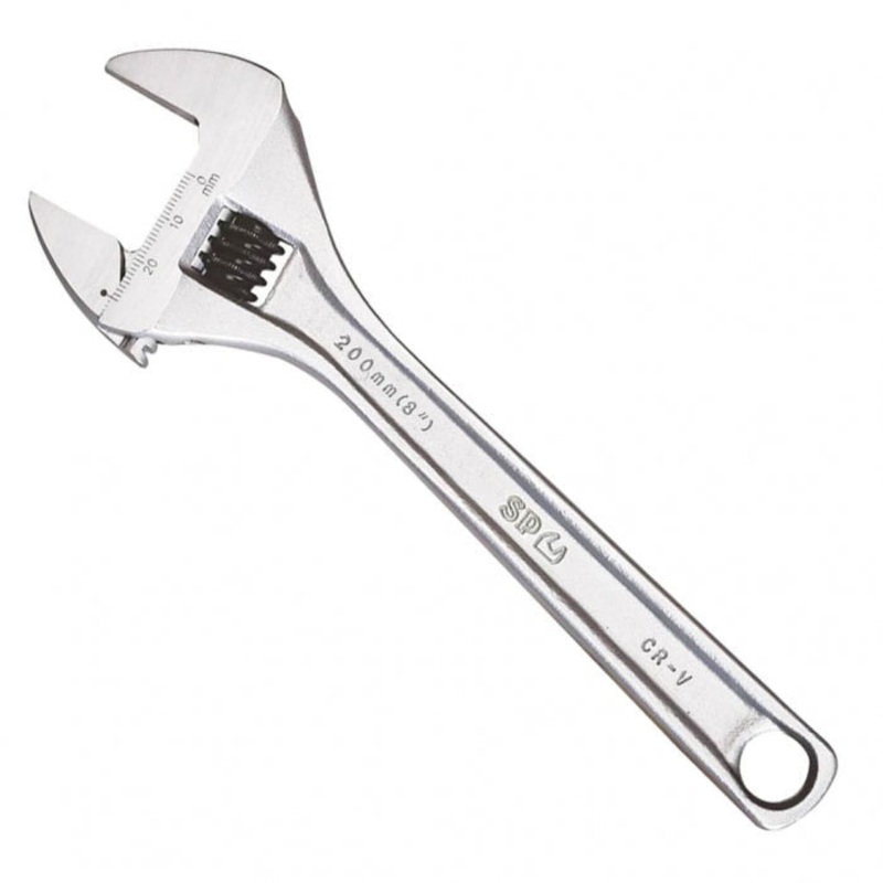 SP Tools 375mm Adjustable Wrench  Wide Jaw Premium  Chrome SP18077
