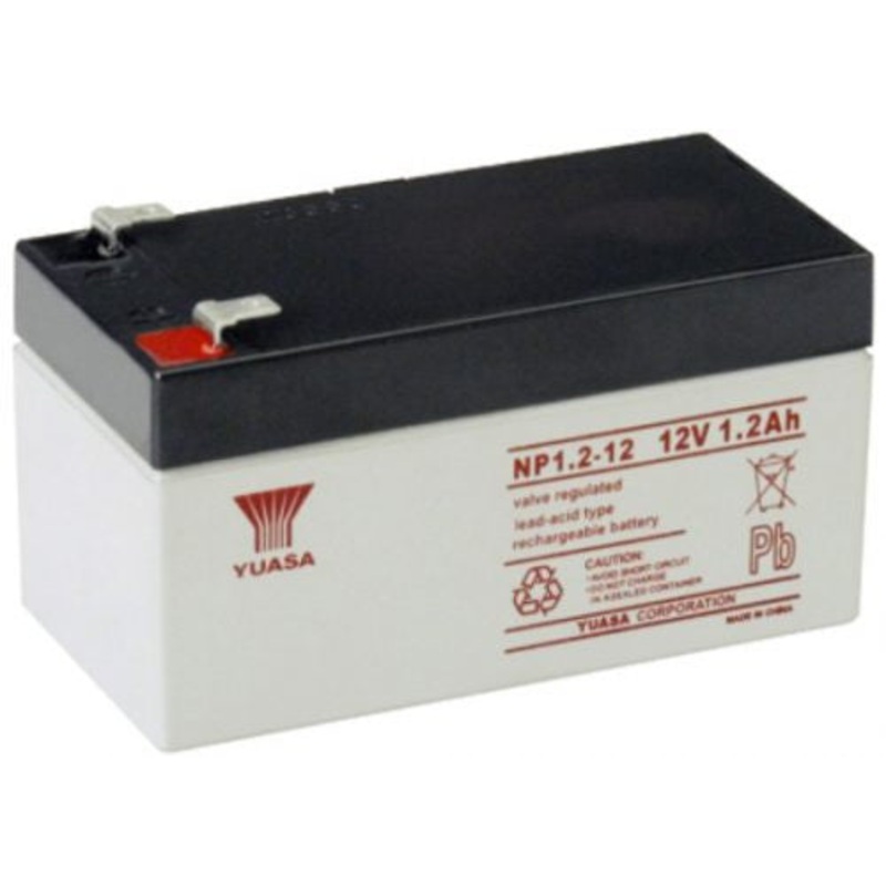 Yuasa NP1.2-12FR NP Stationary Power 12V 1.2Ah AGM Deep-Cycle Battery Sealed