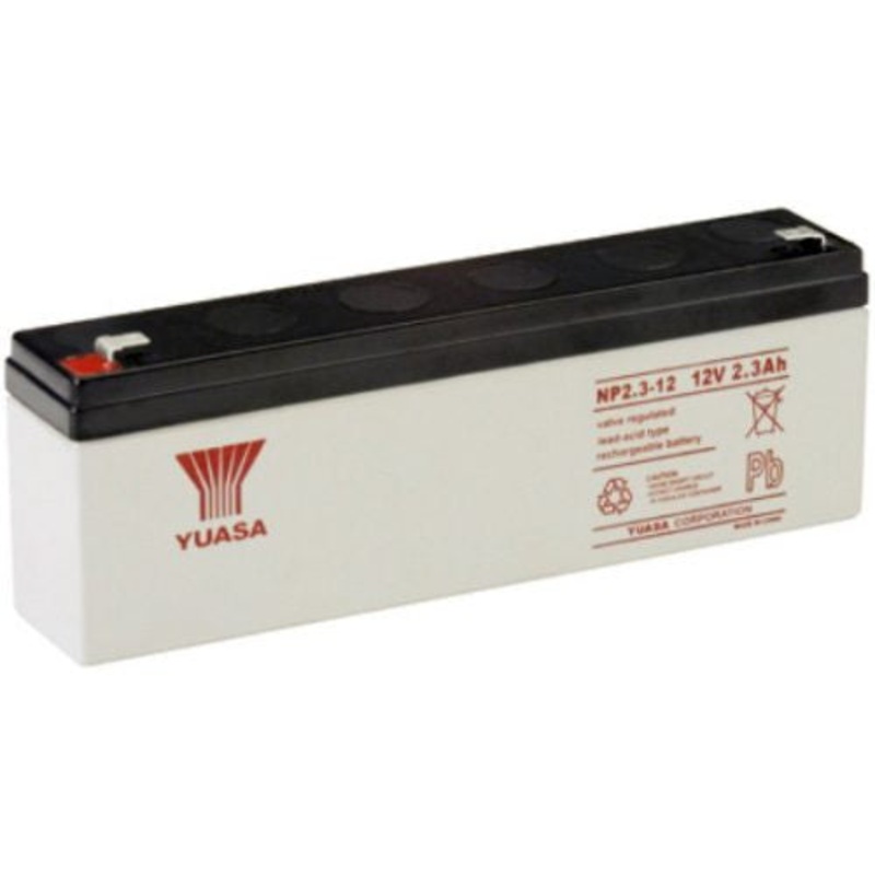 Yuasa NP2.3-12FR NP Stationary Power 12V 2.3Ah AGM Deep-Cycle Battery Sealed
