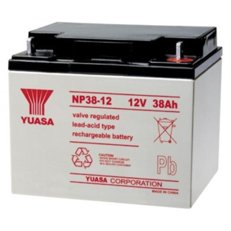 Yuasa NP38-12BFR NP Stationary Power 12V 38Ah AGM Deep-Cycle Battery Sealed