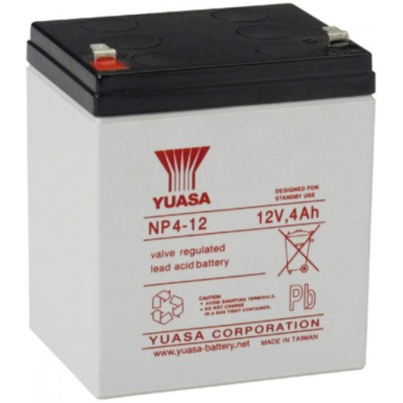 Yuasa NP4-12FR NP Stationary Power 12V 4Ah AGM Deep-Cycle Battery Sealed