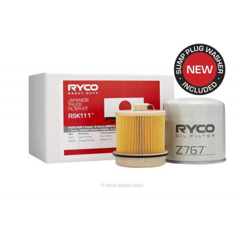 RSK111 Ryco Service Kit ISUZU 4HK1 Engine. N Series (NPR75/NPS75/NQR75)