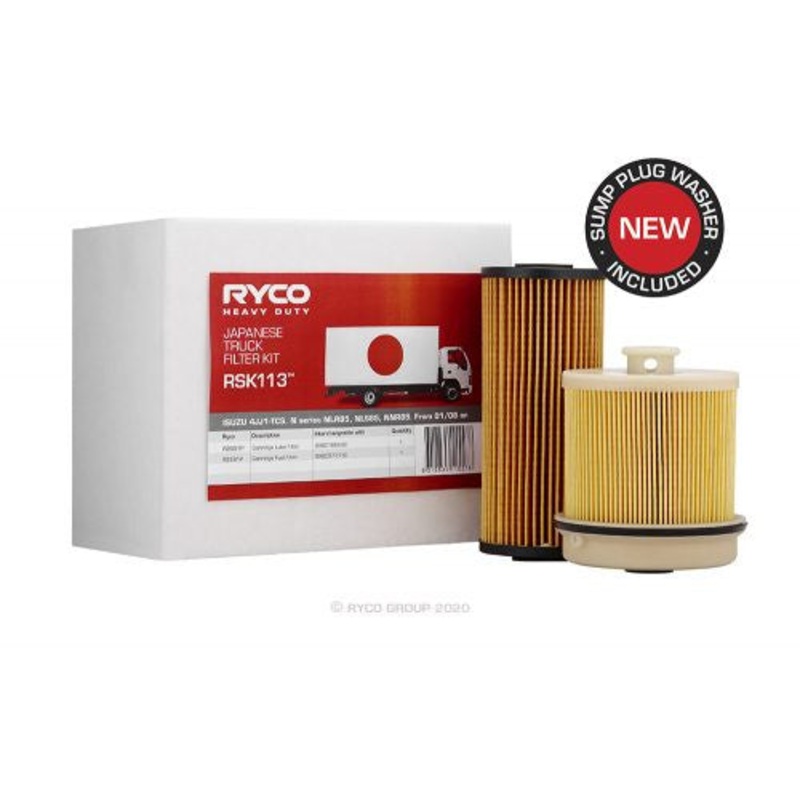 Ryco RSK113 Service Kit for Isuzu N Series (NLR85, NLS85, NNR85) | 4JJ1-TCS Engine