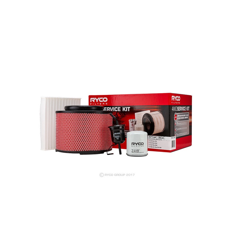 Ryco RSK36C Filter Service Kit for Toyota Hilux TGN16R 2TRFE