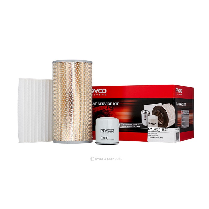 Ryco RSK43C Filter Service Kit for Toyota Hiace 2TRFE