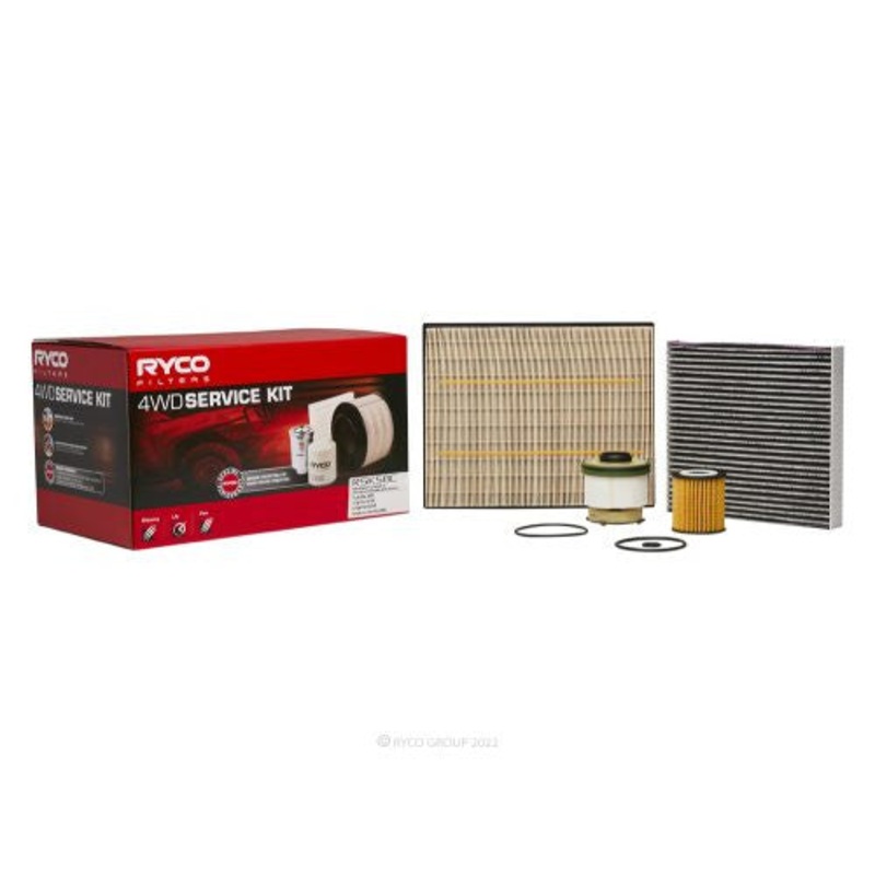 Ryco RSK58C 4WD Filter Service Kit for Ford Ranger PX / Everest