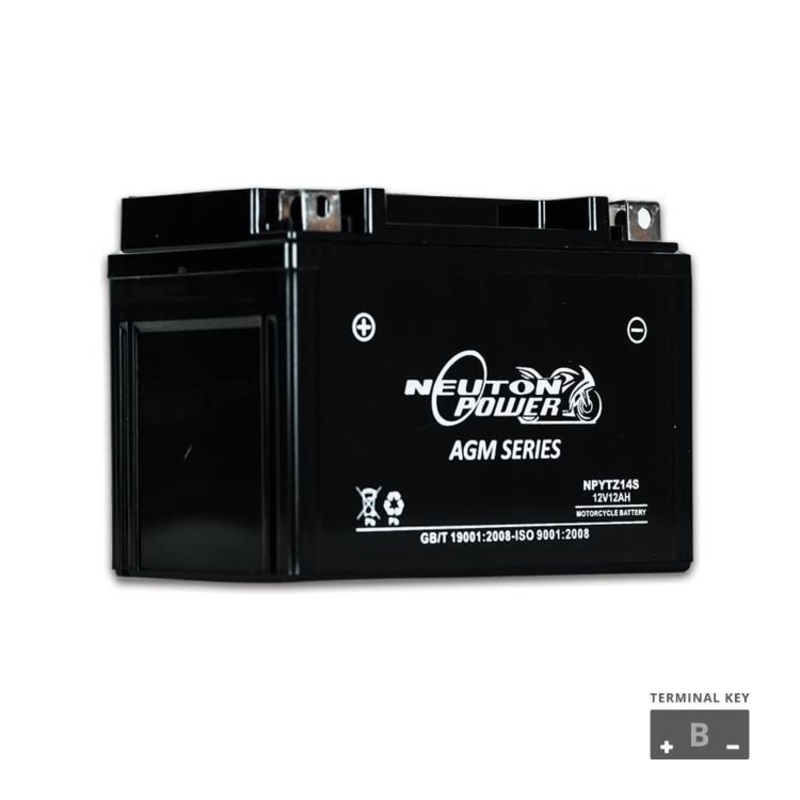 Neuton Power AGM Motorcycle Battery 12V 12Ah 230CCA (NPYTZ14S)