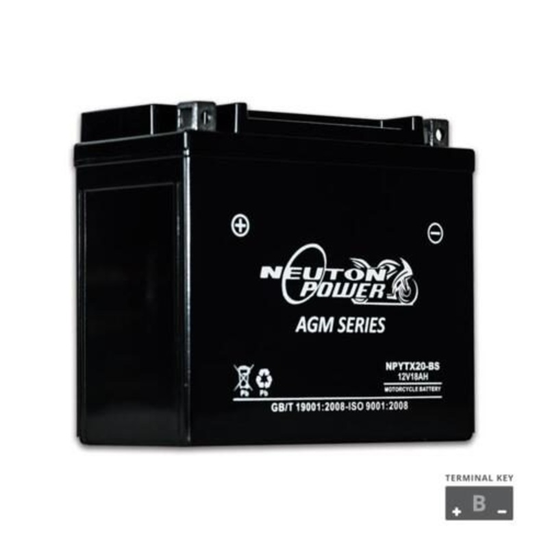 Neuton Power AGM Motorcycle Battery 12V 18Ah 270CCA (NPYTX20-BS)