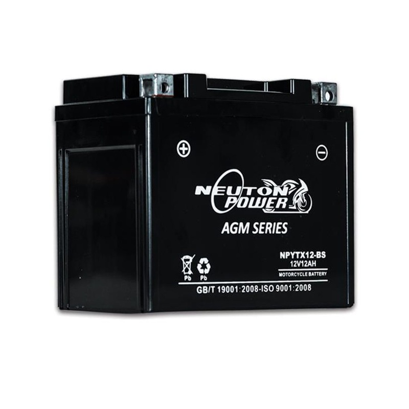 Neuton Power NPYTX12-BS AGM Motorcycle Battery – 12V 12Ah 160CCA