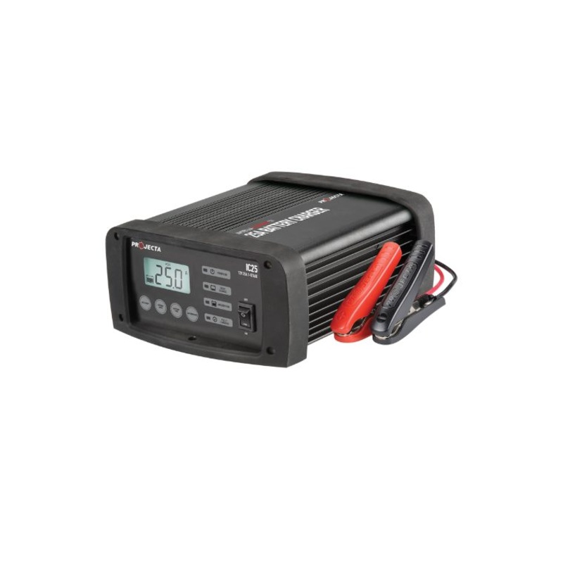 Projecta 12V Automatic Workshop 25 Amp 7 Stage Batt Charger MultiChem Lithium IC25W