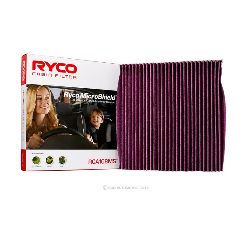 RYCO CABIN AIR FILTER RCA108MS Ryco MicroShield Cabin Air Filter