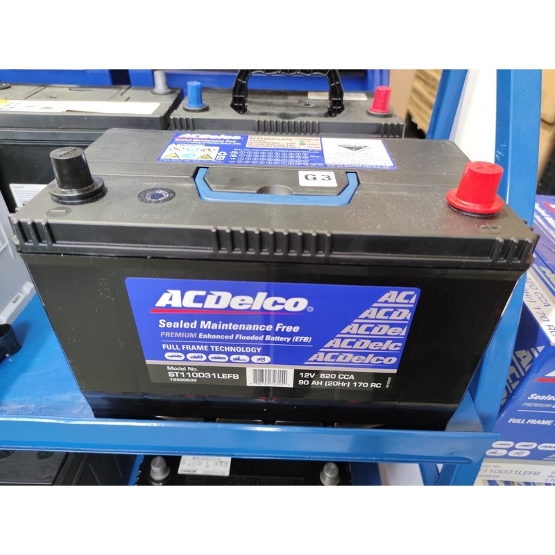 ACDelco ST110D31LEFB 12V 90AH 820 CCA T110 S95D31LHD Lexus Kia Hyundai Holden