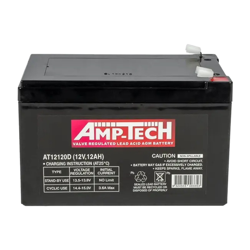 AMPTECH AT12120D 12v 12AH AGM Battery