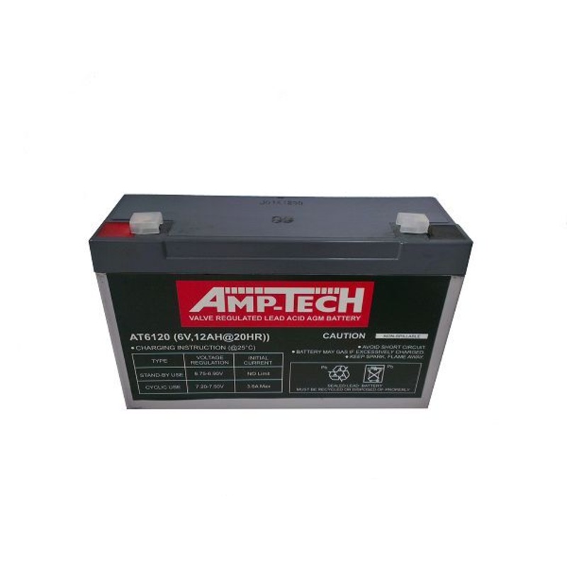 AMPTECH AT6120 6v 12AH AGM Battery