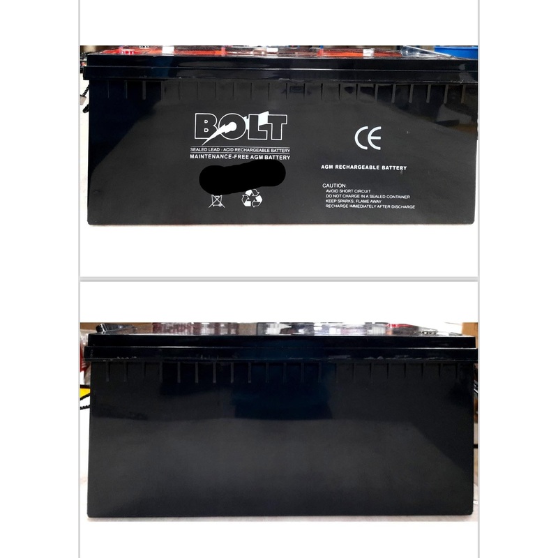 Bolt 12V 250Ah AGM Deep Cycle Battery