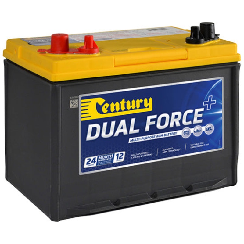 Century 24X MF Dual Force+ AGM Battery – 12V, 730CCA, Dual Purpose