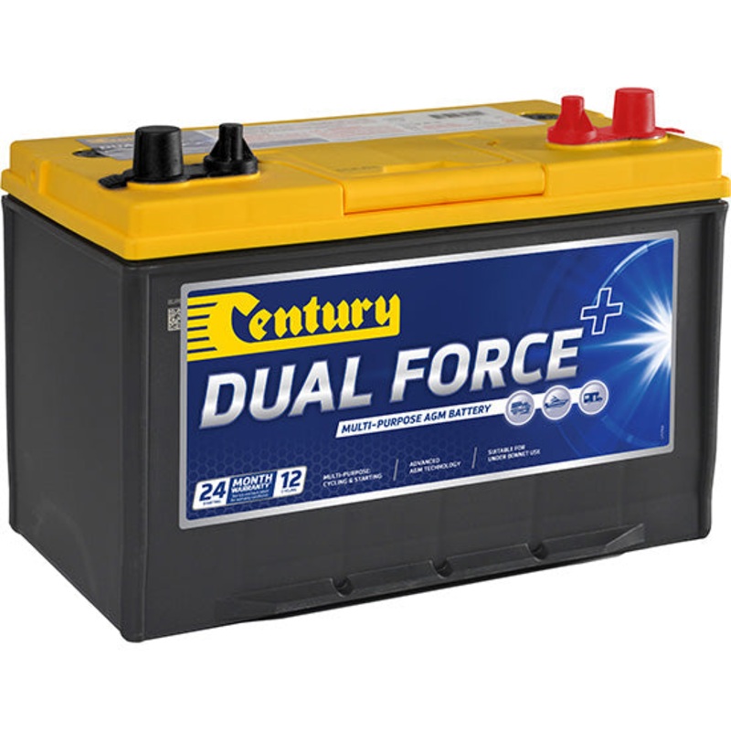 Century 27LX MF Dual Force+ AGM Battery – 12V, 750CCA, Dual Purpose