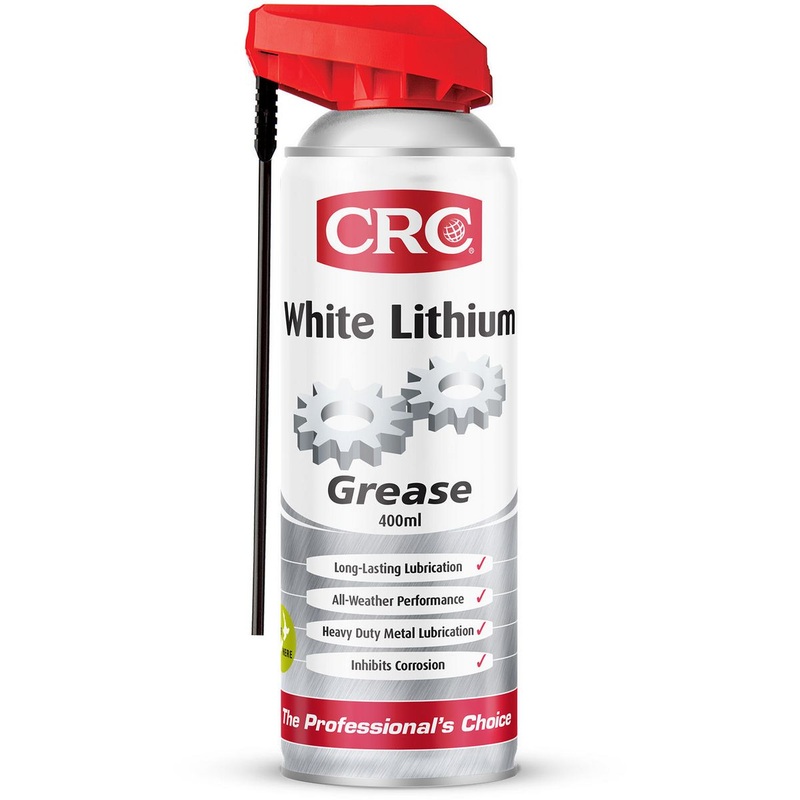 CRC White Lithium Grease 400ml (5037) | High-Performance Lubricant for Automotive & Industrial Use