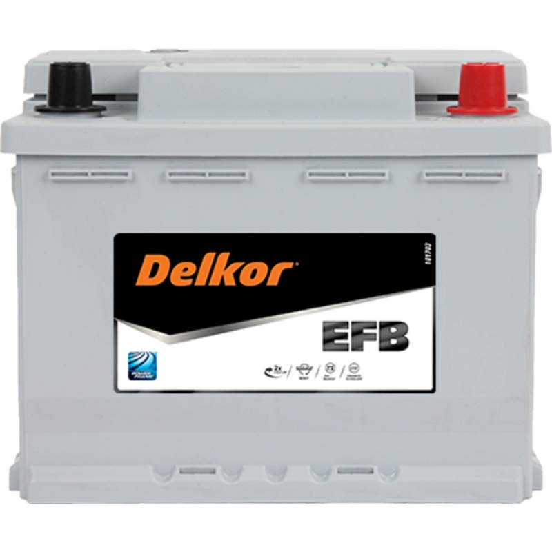 Delkor EFB LN2 60EFB 560 CCA 60Ah 12V Car Battery