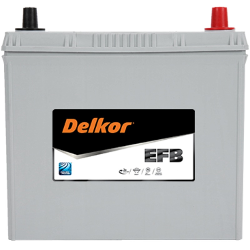 Delkor EFB SN55B24LEFB 500 CCA 58Ah 12V Car Battery