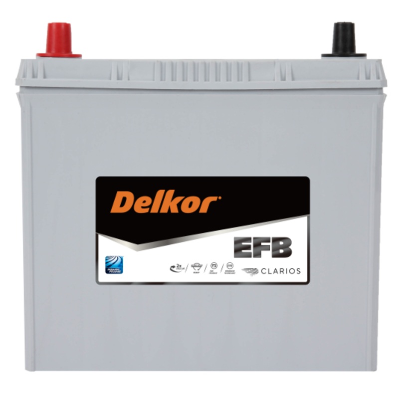 Delkor EFB SN55B24REFB 500 CCA 58Ah 12V Car Battery