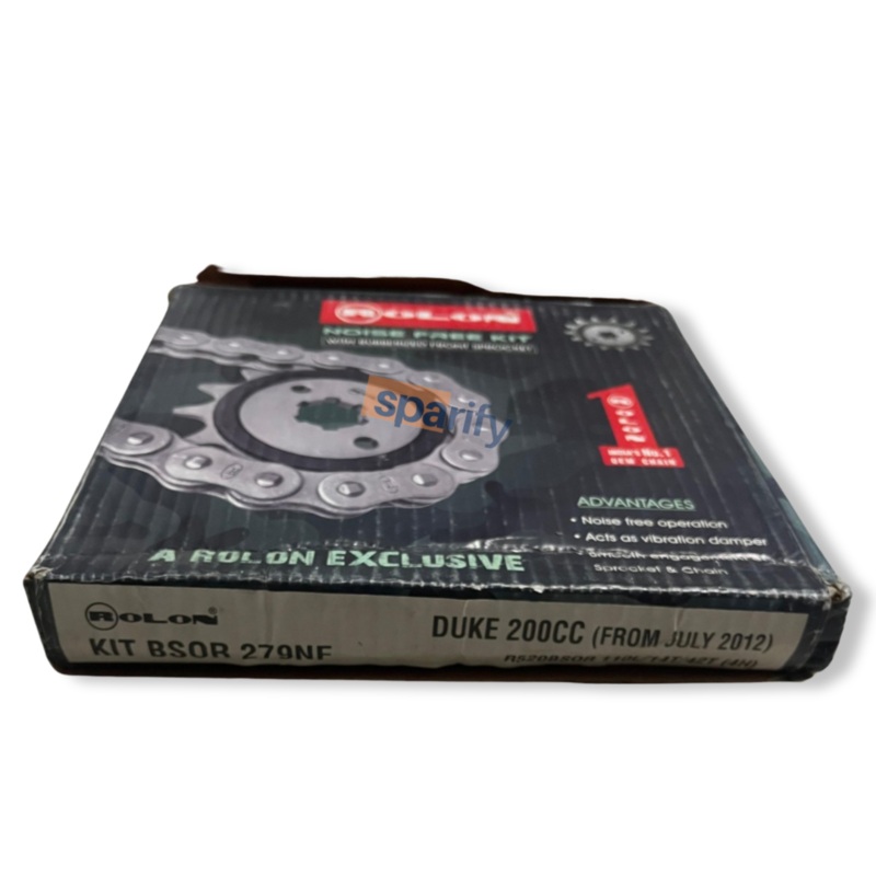 Rolon Chain Sprocket DUKE 200CC (FROM JULY 2012 – 2014) NOISE FREE