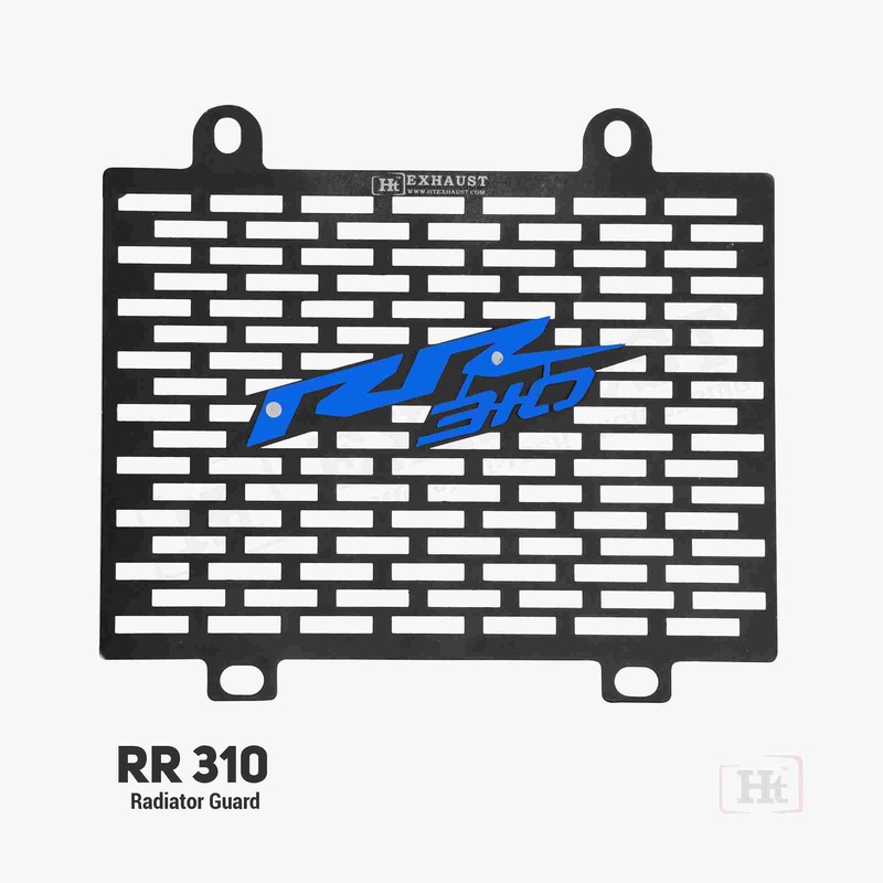RR310 Radiator Guard  RD 917  ht exhaust BLACK ( BLUE )