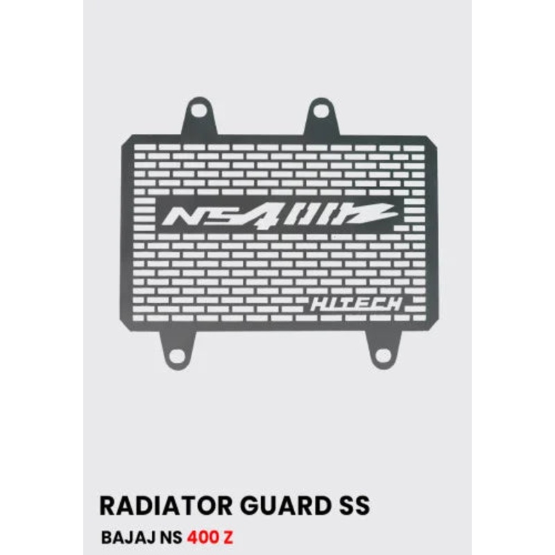 BAJAJ NS 400 Z  RADIATOR GUARD BLACK – RD 934 ( STAINLESS STEEL )