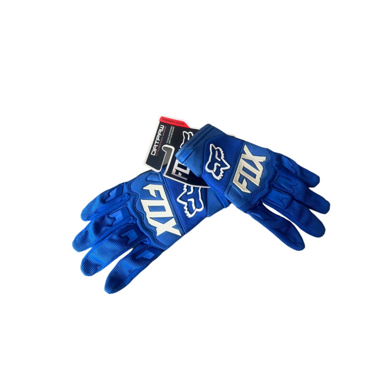 DIRTPAW Motocross Gloves Blue white F.O.X racing