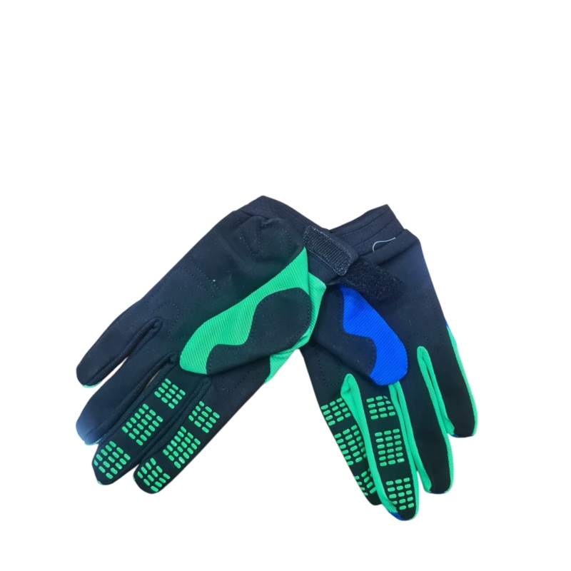 DIRTPAW Motocross Gloves  F.O.X  –  GREEN BLUE