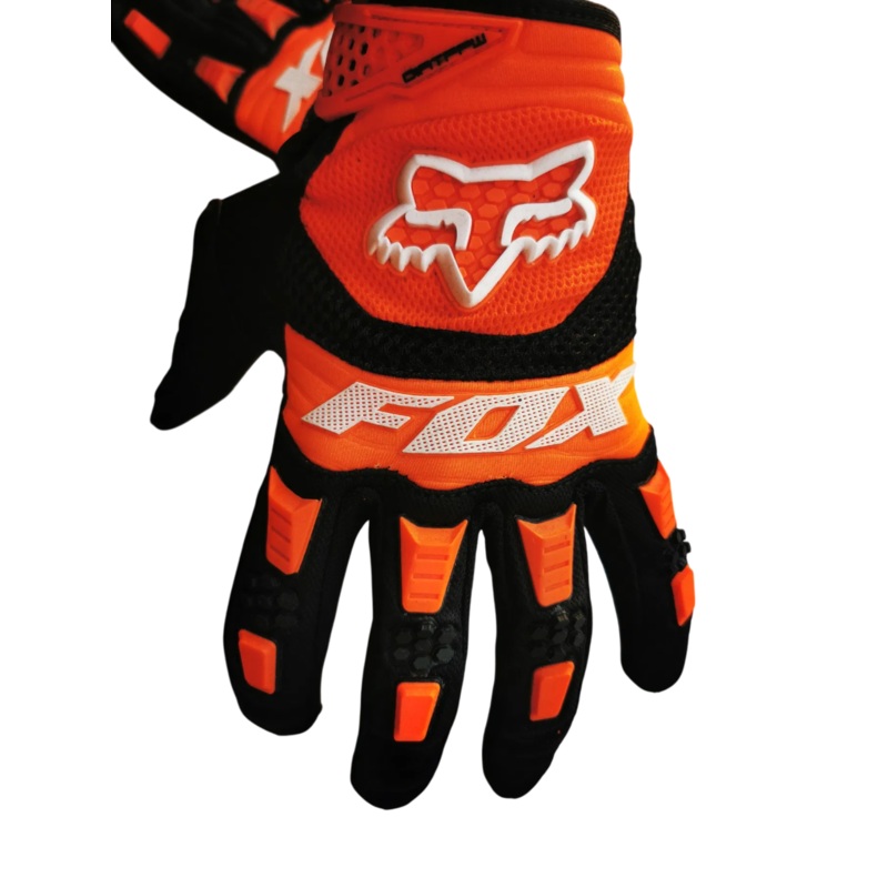 DIRTPAW Motocross Gloves  F.O.X  – orange black white