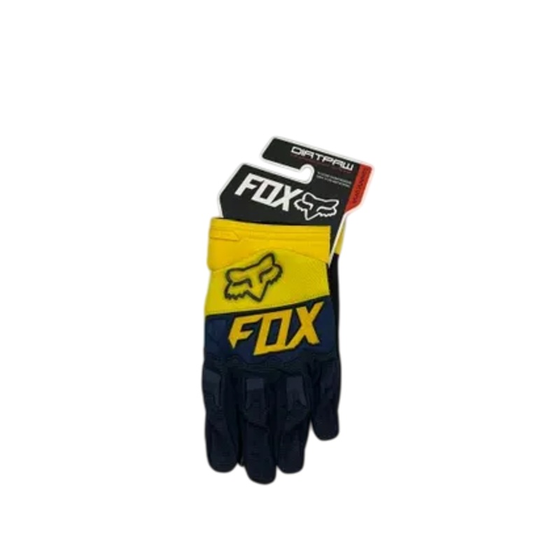 DIRTPAW Motocross Gloves  F.O.X  – Yellow Blue V2
