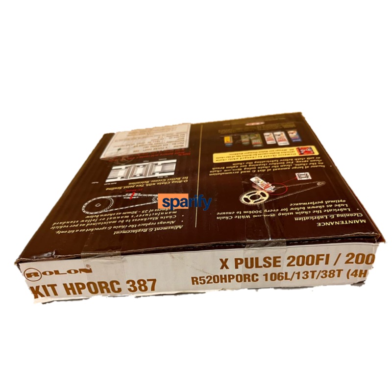 X Pulse 200FI / 200 brass chain sprocket kit by Rolon