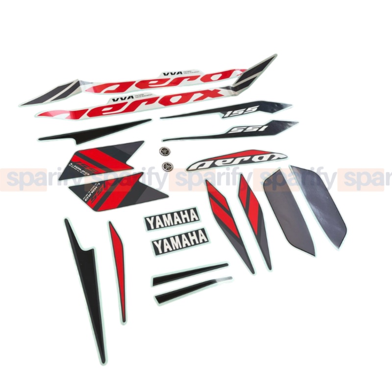 YAMAHA AEROX 155 | DECAL STICKER SET | FULL BODY – ( GREY VERMILLION )