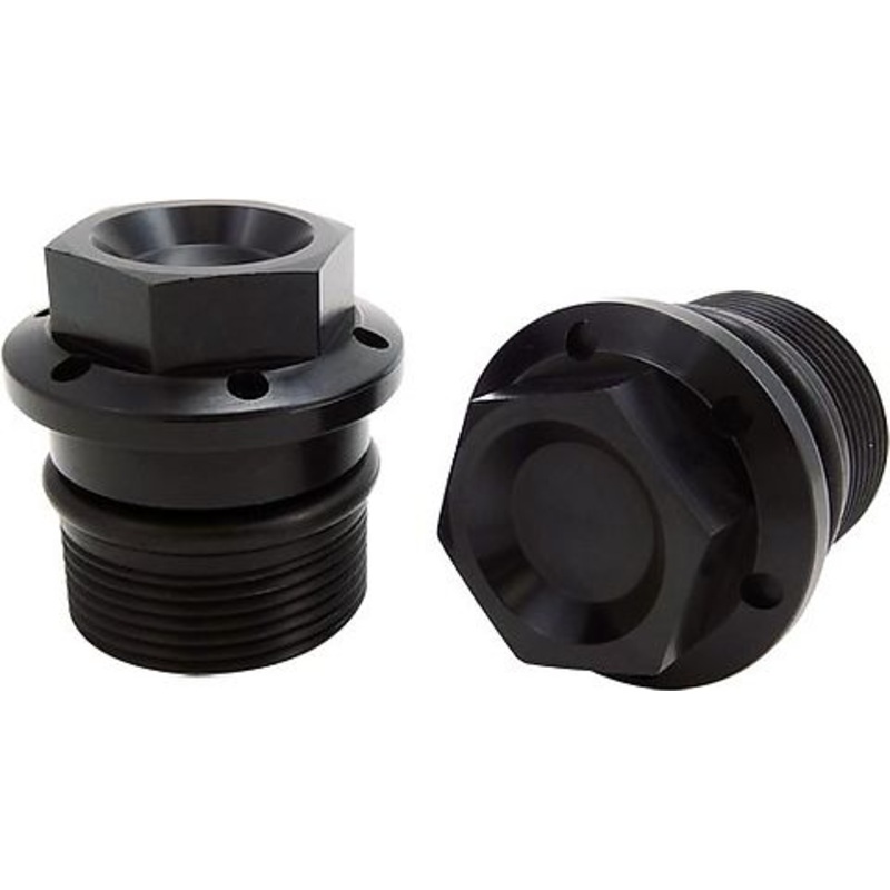 CB750 CB550 CB500 Custom Type Black Fork Caps (Set/2) ~ Joker Machine